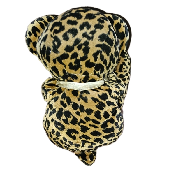 Bestever Leopard Cheetah Print Teddy Bear Plush Stuffed Animal 12" Vintage - Picture 3 of 3